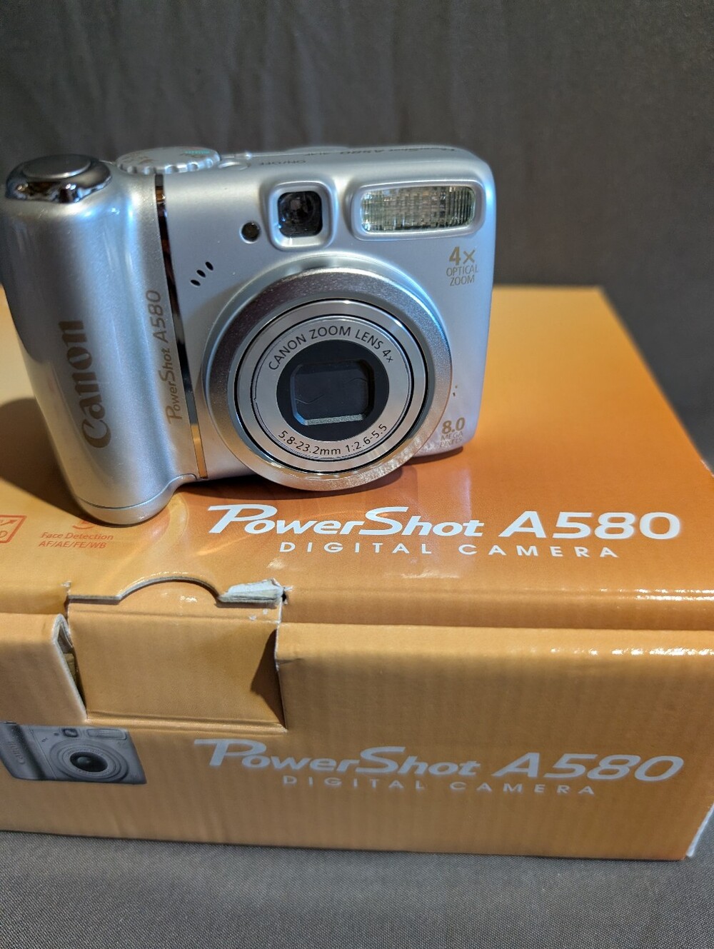 Canon Powershot A580 Digital Camera Tested And Works